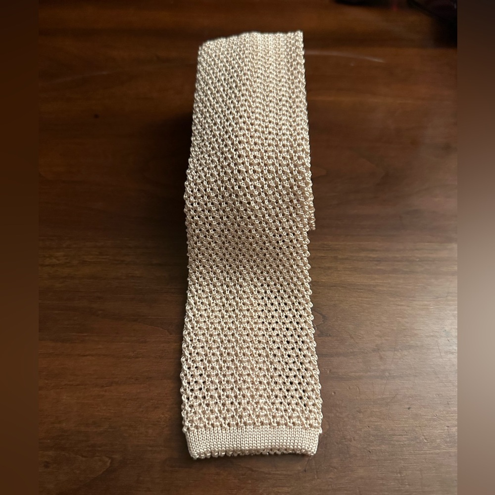Light Brown Knitted Tie